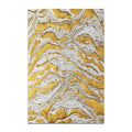Custom Modern Simple Original Gold Foil Canvas Hand-painted Texture Oil Abstract Living Room Wall Art Handmade Painting Artwork