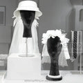 5 Colors Velvet Head Mannequin cap hat Display Holder hair wig display Stand for store