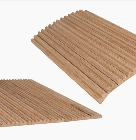 Flexible Solid Wood Contemporary Wall Panel Fluted for Home Office & Bathroom
