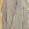 European Flax Eco-friendly Yarn-dyed Pure Linen Fabric Double Strands Weaving 100% Linen Twill Fabric for blazer and Pants Suit