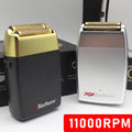 New 11000 RPM 7W Pop Barbers P620 Professional Electric Men's Beard Trimmer Double Foil Shaver Electric Shaver USB Hair Clipper