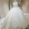 Jancember DW0078 Boho Strapless Empire Puffy Wedding Long Dresses With Scarf