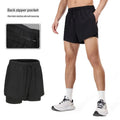 OEM Custom Logo Men Quick Dry Running Shorts Lined Athletic Training Pants Low Rise Tight Fit Marathon Sportswear