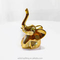 Gold Animal Elephant Ceramic Simple Modern Ring Holder for Home Decoration