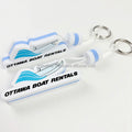 Custom Logo OEM Branded Promotional Soft EVA Foam Waterproof Floating Carabiner Keychain Portable for Marine & Water Sports