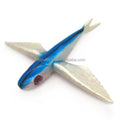 Soft Plastic OEM Rubber Fly Fish Lure Teaser Fishing Lure Trolling Saltwater Tuna Marlin Lure 21cm