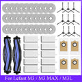 Accessories For Lefant M3 / M3 MAX / M3L HEPA Filters Robot Vacuum Cleaner Main Side Brush Mop Cloth Pads Dust Bags