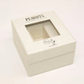 Eco Friendly Recycled Materials White Paperboard Rigid Boxes Matt Lamination Customizable Magnetic Closure Nail Polish Oil