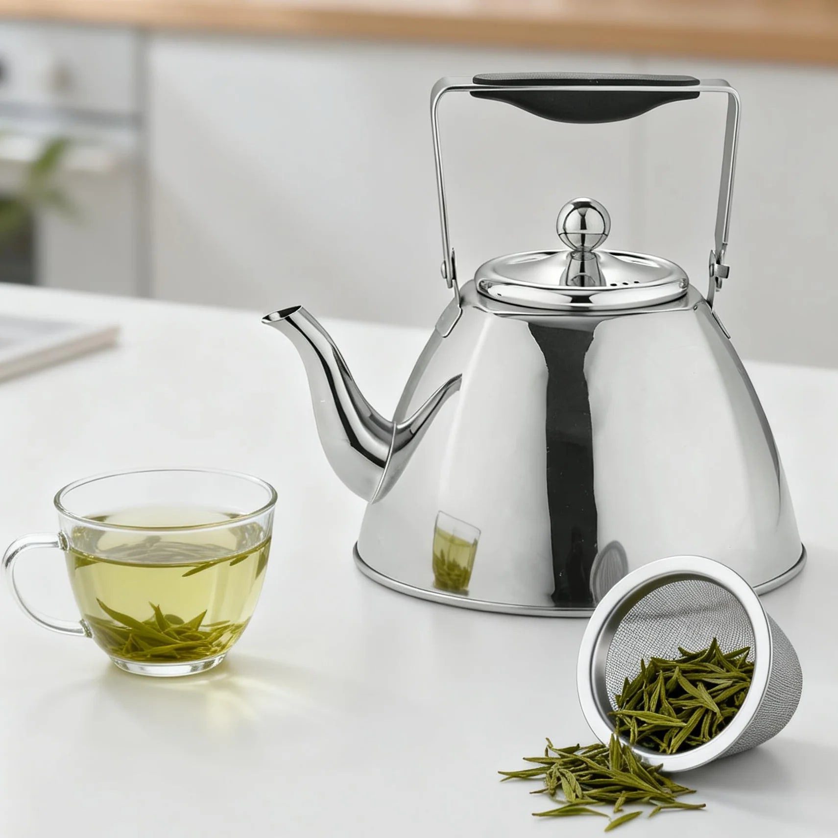 Bertille Custom Silver Gold Copper Metal Gas Stove Coffee and Tea Water Kettle Arab Chinese Stainless Steel Tea Pots