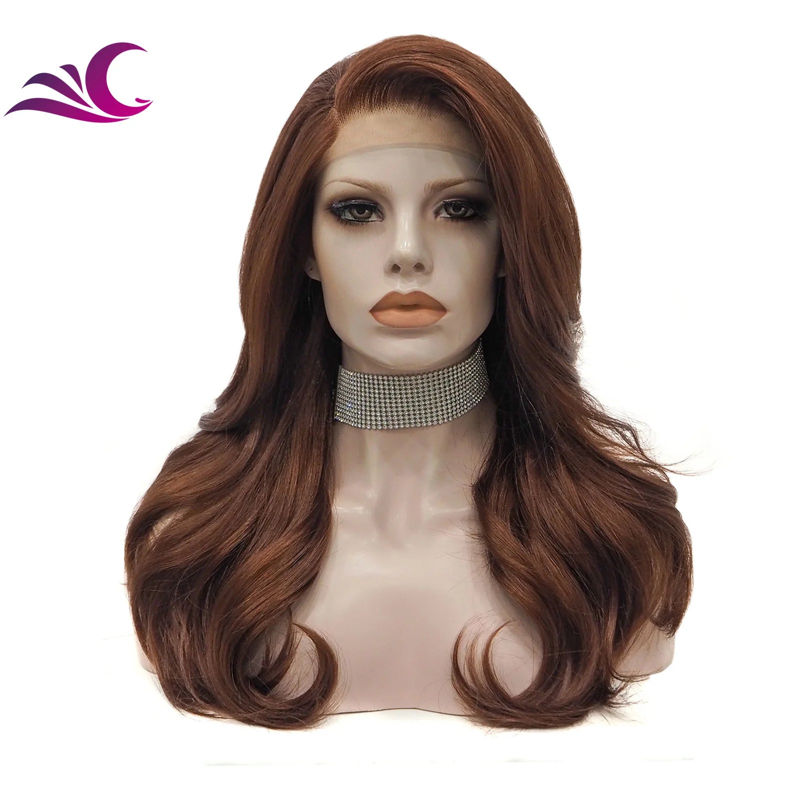 Black Women Human Hair Top Grade Quality Wholesale Futura High Temperature Synthetic Wigs  Lace Front Wigs