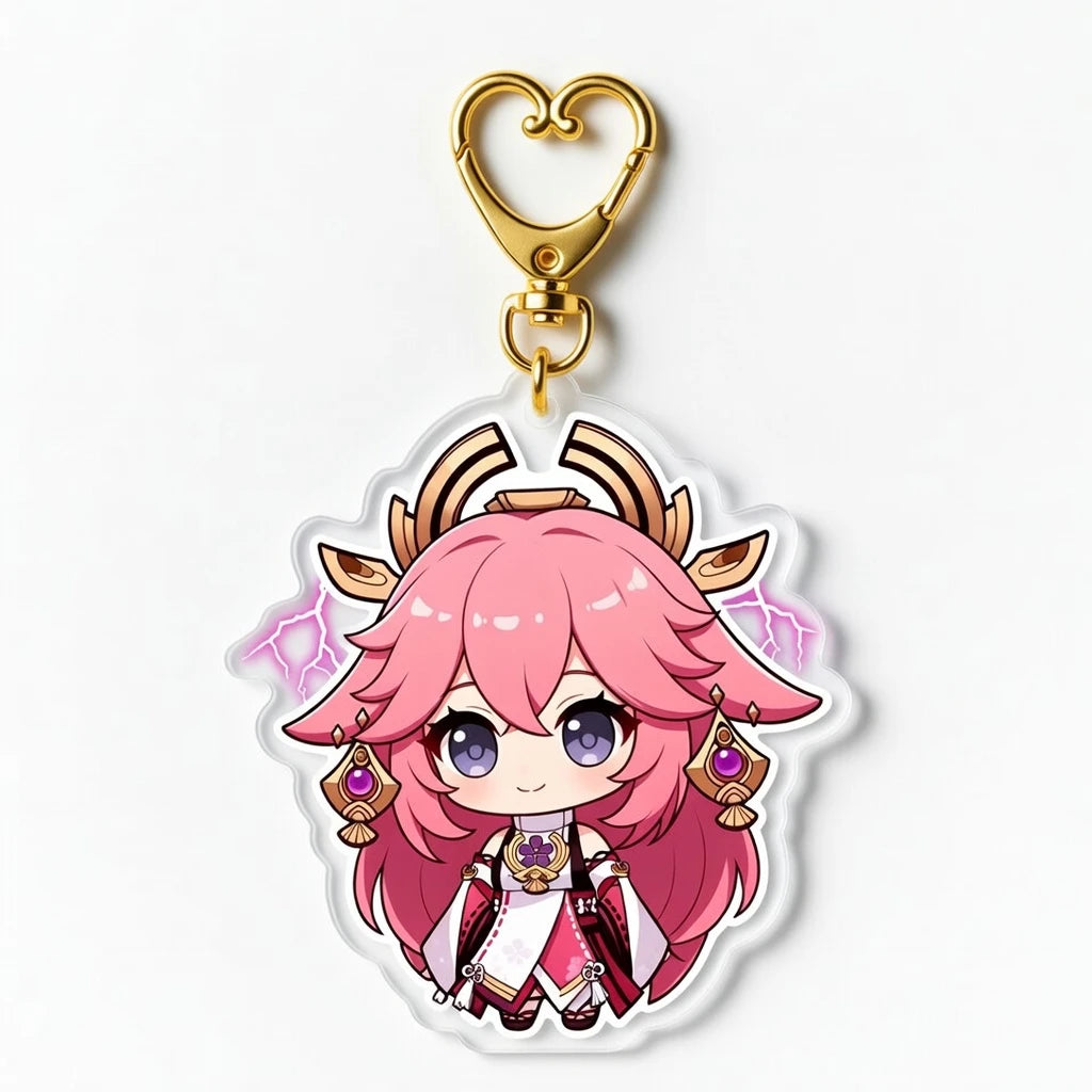 Personalized Custom Digital Photo Acrylic Keychain Anime Keychain MegaBDM