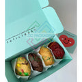 Best Selling Wholesale Green Crepe Waffle Box Food Luxury Cake Bread Donuts Sushi Pastry Snack Bakery Cookies Paper Packing Box