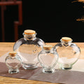 Wholesale 30ml  50ml 70ml 100ml 450ml 600ml Heart Star Cork Stopper Glass Bottle Vials Jars with Cork Wishing Bottle