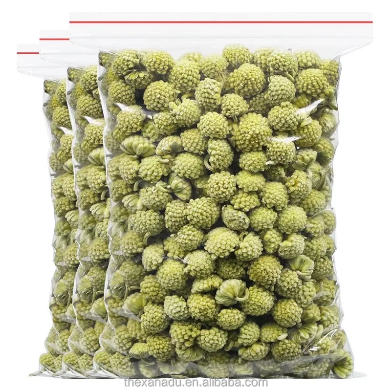 Tibet Lv Luo Hua Herbal Flower Flavor Tea Dried Green Edgewort Bonnie Flower