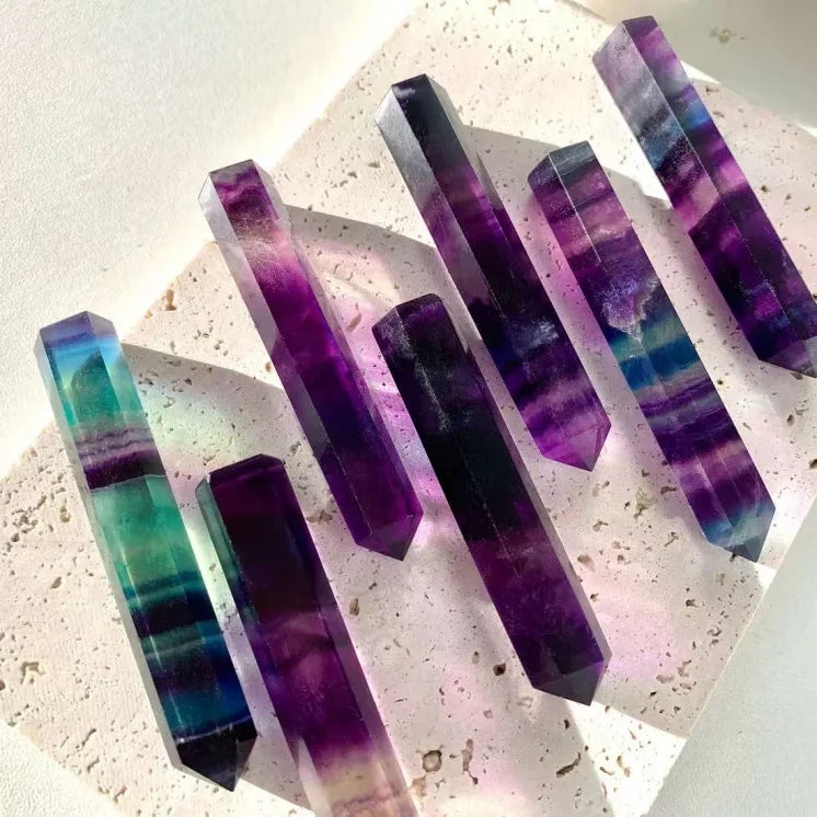 Natural Rainbow Fluorite Crystal Ball & Globe Polished DIY Love Meditation Reiki Altar Decor