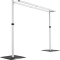 12X12ft Double Crossbar Adjustable Heavy Duty Aluminium Backdrop Stand Wedding Wall Arch for Weddings Decoration Event Party