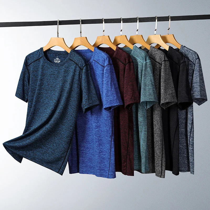 OEM Mens Cationic Quick Dry T Shirt Breathable Sports Fitness Short Sleeve Summer Plus Size Activewear Performance T Shirt MegaBDM