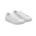 39 Customizable White PU Lightweight Canvas Sneakers Trendy Trendy Shoes