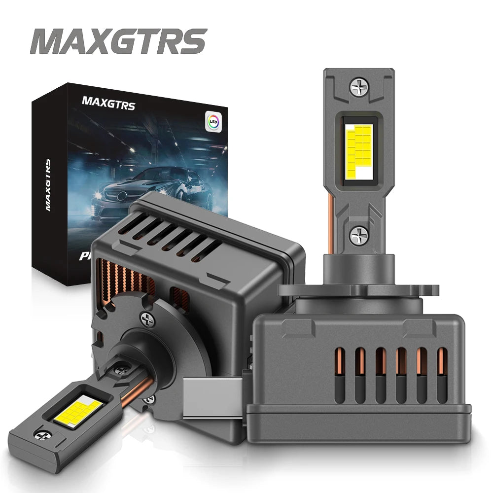 MAXGTRS D1S D3S LED Canbus D2S D4S D1R D2R D3R LED Headlight Bulbs 90W 6000K 28000LM Auto Xenon Bulbs Replacement Plug&Play 12V