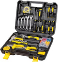 88pcs Household Hand Tool Kit for Home Repairs with Socket Set Screwdrivers Wrench Ratchet Wrench Hammer Pliers Knife MegaBDM