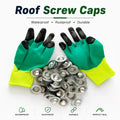 Galvanized Steel Surface Countersunk Flat Washer Screw Cover Caps for Metal Roof Waterproofing UV Resistant MegaBDM