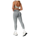 Washed Yoga Pants for Women Frosted Seamless Peach Hip Leggings High Waisted Fitness Running Yoga Clothes New