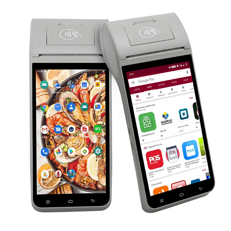 All in One Mobile Cashier Z91 Android 11 Handheld POS Delivering Fast Receipt Printing and NFC Support