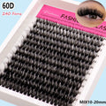Wholesale Handmade High Quality 12-row Hot-melt 60D-200D Synthetic Hair Natural and for Mix 12-20mm DIY Lashes Extensions MegaBDM