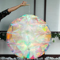 80cm Big Iridescent Honeycomb Christmas Tree Balls for Window Display Bridal Shower Graduation Party Decoration PET Material
