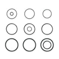 R0358000 O-Ring Replacement Set Suitable for Jandy Zodiac DE DEL DEV CL CV Series Cartridge Pool Filter and Spa Filters(12pcs)