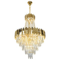 Metal Frame Crystal Chandelier Restaurant Stairwell Luxury and Elegant Lustre Illumination MegaBDM