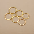 DIY Solid Brass Key Ring No Rusty Metal Flat Split O Ring Round Wire for Bag Car Key Chain Ring Buckle