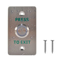 LED IP68 Waterproof Exit Button with Door Push Switch NO&NC Stainless Steel 86 * 50mm