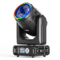 200W Beam Moving Head Light LED Stage Light 18prism Rainbow Effects Moving Head Lights With Led Ring for Dj Disco Party Wedding MegaBDM