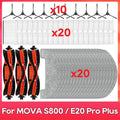 Fit For ( MOVA S800, E20, E20 Pro, E20 Pro Plus / Trouver E20, E20 Pro, E20 Plus, E20 Pro Plus ) Main Side Brush Filter Mop Part