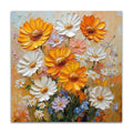 Wholesale Abstract Custom Modern Oil Painting Texture White Roses Canvas Hand-painted Artwork Wall Art Van Gogh Hotel Decor Home