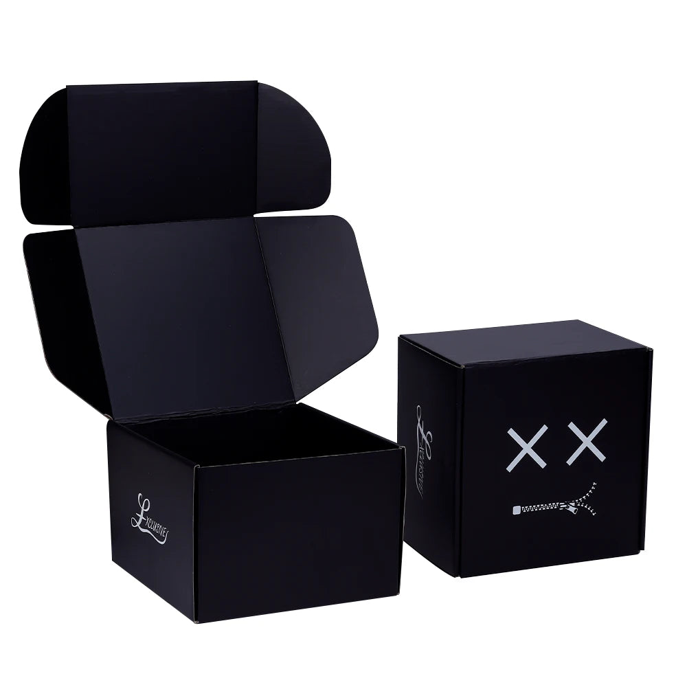 Custom Corrugated Cardboard Shipping Box Mailer Packing Paper Box for Apparel T-shirt Sock Underwear Tie Hat with Your Own logo