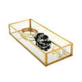 25 CM Metal Mirror Bottom Decorative Jewelry Display Tray for Shop