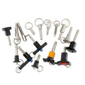 D Shape Zinc Alloy Stainless Steel 5Mm HRC M10 Quick Release Push Ball Locking Screw Pin Rivet Pin