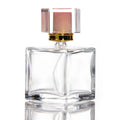 Luxury 30ml 50ml Square Glass Perfume Bottles with Box Screw Neck Empty Cosmetic Spray Bottles for Packaging
