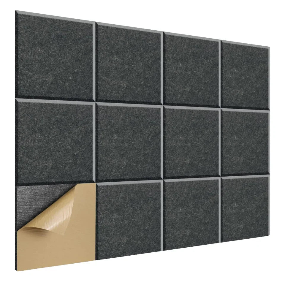 Soundproof Customized Shape Carved Polyester Pet Fiber Acoustic Panel