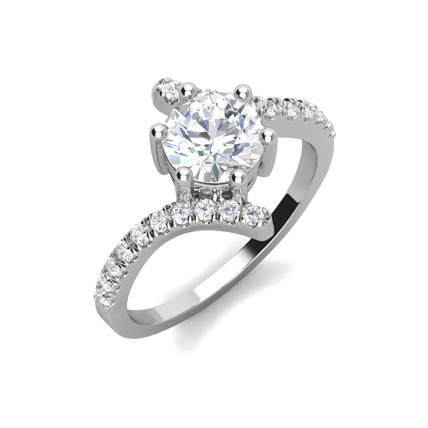 GRA Certified Lab Created Diamond Sterling Silver 18K Gold Moissanite Engagement Ring Birthday Gifts for Women Destiny Jewellery