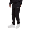100% Cotton 300 Grams Loose Fit Embroidery Custom Logo High Street Joggers Sweatpants Man Trouser Stylish Blank Black