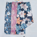 In Stock Vintage Printed Casual Pajamas Loose Wide Leg Pants Casual Pants Home Wear Floral Pajama Pants