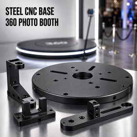 Heavy Duty Steel CNC Machined Base with Powder Coating for 360 Photo Booth Machine Setup