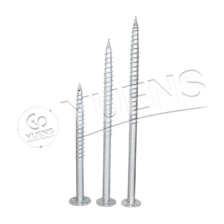 AL6005-T5 High Quality Hotdip Galvanized Aluminum Foundation Anchor Ground Screw for Solar Mounting System ISO/CE Certified MegaBDM