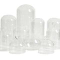 Wholesale Hand Blown Customizable Transparent Borosilicate Glass Dome Decorative Candle Jar Bell Cover