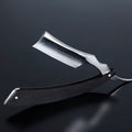 Gold Dollar Carbon Steel Straight Razor Man Shaving Suit Barber Sharpen Shave Ebony Handle Safe Throat Cut Shaver for Body Use