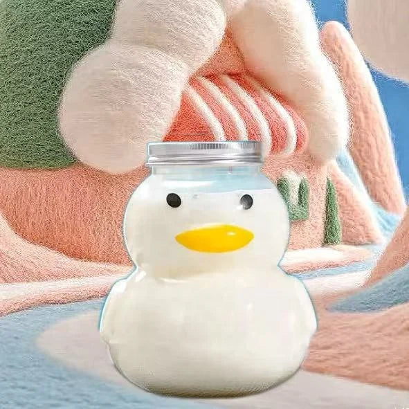 500ml Empty Duck Shape Soft Drink Plastic Bottle Candy Jar Slime Storage Jar Hugging Bear Bottle