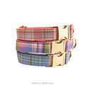 Petkaa Blue Plaid Popular Style Design Dog Collar and Leash with Bow Tie Three-piece Set Wholesale Low MOQ Custom Personal Logo